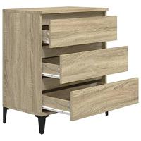 Dressoir 60x35x70 cm bewerkt hout sonoma eikenkleurig - thumbnail