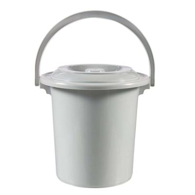 Curver toiletemmer+ deksel grijs 10ltr