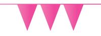 Vlaggenlijn 10mtr kunststof hardroze - thumbnail