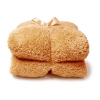 Teddy plaid latte 150x200 cm Unique Living - Unique living - thumbnail