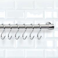 Haak voor ophanging Metaltex Lonardo Verchroomd Metaal 6,5 cm 6 Onderdelen - thumbnail