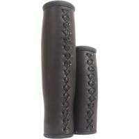 Edge Handvatset city leer - 135/92mm - zwart - thumbnail