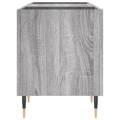 Platenkast 121x38x48 cm bewerkt hout grijs sonoma eikenkleurig - thumbnail