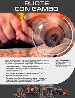 Beta 11266 30-80 Lamellen slijpborstel | lamellen belegd met korund schuurmateriaal | 10 stuks - 112660018 112660018 Beta 11266 30-80 Lamellen slijpborstel | lamellen belegd met korund schuurmateriaal | 10 stuks - 112660018 112660018