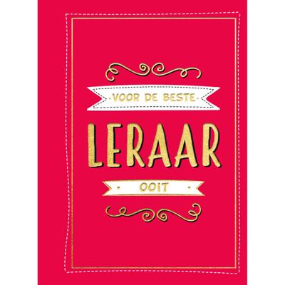 Voor de beste leraar ooit - Cadeauboek