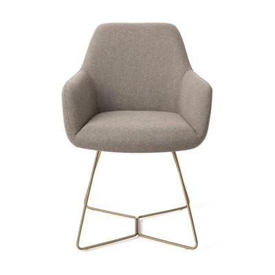 Jesper Home Eetkamerstoel 'Hiroo' Beehive Gold, kleur Foggy Fusion