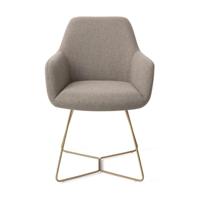 Jesper Home Eetkamerstoel 'Hiroo' Beehive Gold, kleur Foggy Fusion - thumbnail