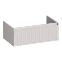 Brauer Hope Wavy - Onderkast - 80 cm - met 1 Softclose Lade Greeploos en 1 Sifon Uitsparing - Mat Zand - thumbnail