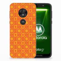 Motorola Moto G7 Play TPU bumper Batik Oranje - thumbnail