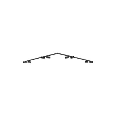 Lyora 8-lichts plafondlampOso zwart - 9030918