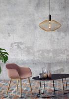 Lucide MESH - Hanglamp - Ø 45 cm - 1xE27 - Mat Goud / Messing - thumbnail