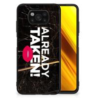 Xiaomi Poco X3 | X3 Pro | Telefoon Hoesje | met tekst Already Taken Black - thumbnail