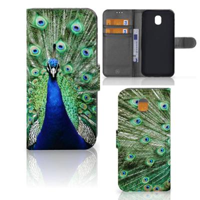 Samsung Galaxy J5 2017 | Telefoonhoesje | Met pasjeshouder | Pauw