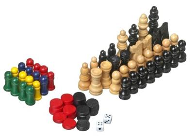 Houten spellendoos