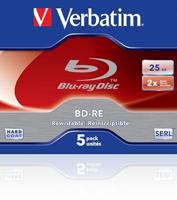 Verbatim BD-R Single Layer - Blu-Ray Disc 25 GB, 2x brandsnelheid, krasbescherming, 5 Pack Jewel Case - thumbnail