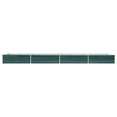 Plantenbak verhoogd 600x80x45 cm gegalvaniseerd staal groen