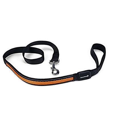 Beeztees 749836 1,2 m Zwart, Oranje Nylon Hond Standaard riem