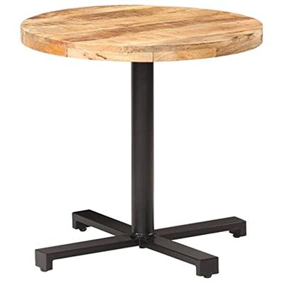 VidaXL Bistrotafel rond ø80x75 cm ruw mangohout VidaXL Bistrotafel rond ø80x75 cm ruw mangohout