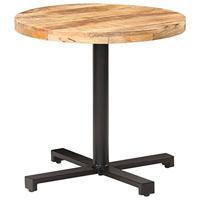 VidaXL Bistrotafel rond ø80x75 cm ruw mangohout - thumbnail