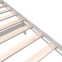 Bedframe massief grenenhout wit 120x190 cm - thumbnail