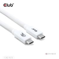 club3D CAC-1572 USB-C-kabel USB 4.0 USB-C stekker 1.20 m Wit - thumbnail