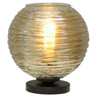 Masterlight TafellampQuinto Smoke met gestreept glas - 4260-05-05-6 - thumbnail