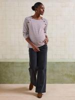 T-shirt voor zwangerschap en borstvoeding van biologisch katoen* bordeauxrood - thumbnail