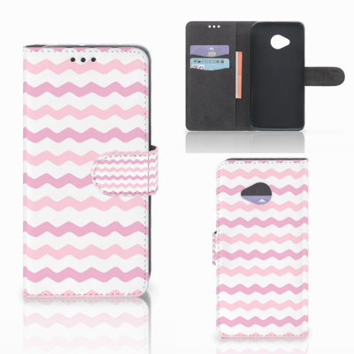 HTC U11 Life Telefoon Hoesje Waves Roze HTC U11 Life Telefoon Hoesje Waves Roze