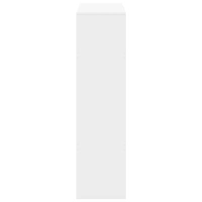 Kamerscherm 100x33x125,5 cm bewerkt hout wit
