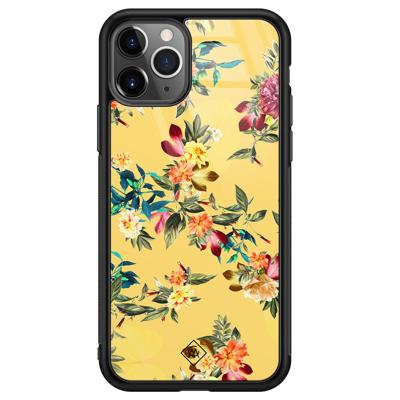 iPhone 11 Pro Max glazen hardcase - Florals for days