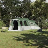 Gezinstent met dak met opslag Groen 762 x 655 x 218 cm taft - thumbnail