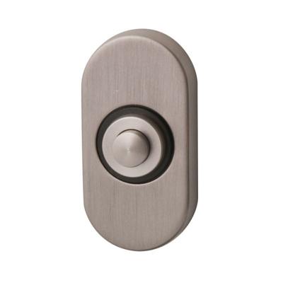 Hardbrass Beldrukker PBA ovaal - RVS Hardbrass Beldrukker PBA ovaal - RVS