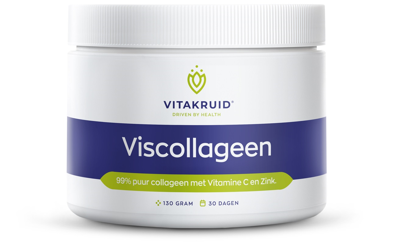 Viscollageen 99% puur collageen vitamine C & zink 130 Gram