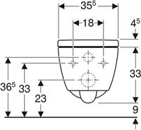 Geberit Wandcloset iCon Pack Diepspoel Gesloten Vorm Rimfree Met Zitting Softclose En Quick release Wit - thumbnail
