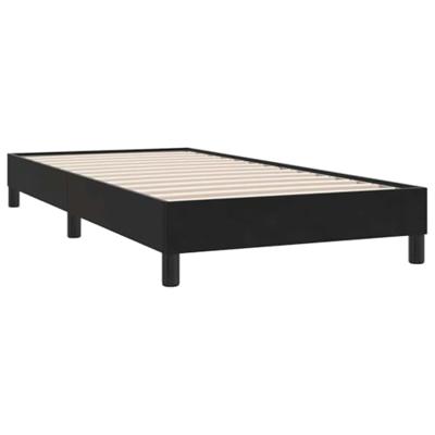 Boxspring met matras fluweel zwart 90x210 cm