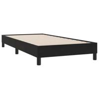 Boxspring met matras fluweel zwart 90x210 cm - thumbnail
