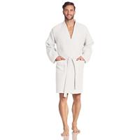 Vossen Vossen Unisex badjas ROM Pique-U weiß XL - thumbnail