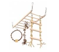 TRIXIE HANGBRUG MET TOUWLADDER / TOUW FRET HOUT / TOUW 35X15 CM 3 ST - thumbnail