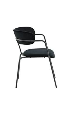 Nohr Eetkamerstoel 'Saverio' Velvet, kleur Zwart