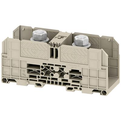 Weidmüller 1049250000 Doorgangsserieklem 55 mm Boutaansluiting Donkerbeige 2 stuk(s)