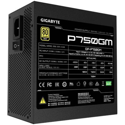 Gigabyte P750GM power supply unit 750 W 20+4 pin ATX ATX Zwart
