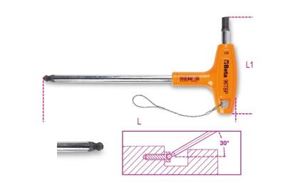 Beta 96Tbp-Hs 2,5-Zeskant Stiftsleut.Kogelkop - 000964685