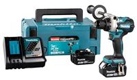 Makita accu boor-/schroefmachine - DDF486RTJ - 18 V - 2x5.0 Ah accu en lader - in Mbox - thumbnail