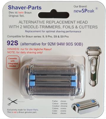 Huismerk Universele Scheerblad - Scheercassette voor de BRAUN 92S / 92M / 94M/ 90S / 90B, SERIES 9