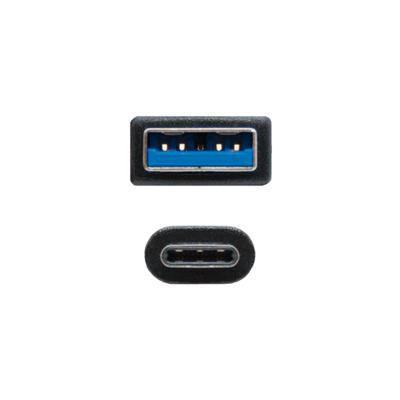 NANOCABLE 10.01.4002 USB-kabel 3.1, Gen2 10 Gbit/s 3A, USB-C/M-A/M, zwart, 2 m