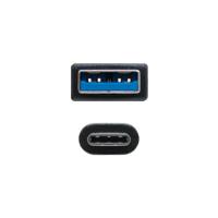 NANOCABLE 10.01.4002 USB-kabel 3.1, Gen2 10 Gbit/s 3A, USB-C/M-A/M, zwart, 2 m - thumbnail