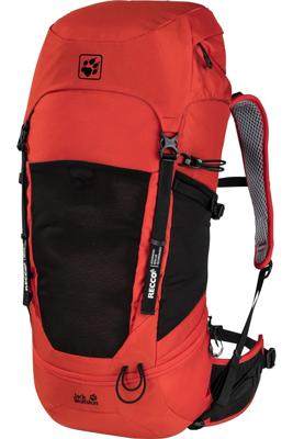 Jack Wolfskin Kalari Trail 36 Pack Recco lava red backpack Jack Wolfskin Kalari Trail 36 Pack Recco lava red backpack