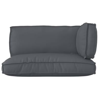 Pallet Kussen Set 3 pcs Antraciet 120 x 80 x 12 cm Oxford stof - thumbnail