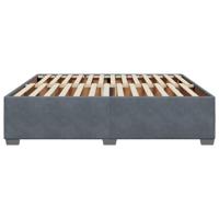 Bedframe zonder matras 180x200 cm fluweel donkergrijs - thumbnail