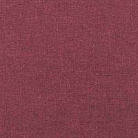 2-delige Loungeset met kussens stof wijnrood - thumbnail